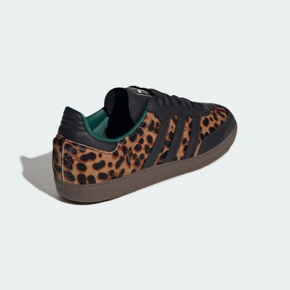 Adidas Samba OG Black Green Leopard (Women's) - Image 4