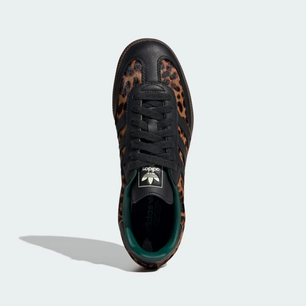 Adidas Samba OG Black Green Leopard (Women's) - Image 5