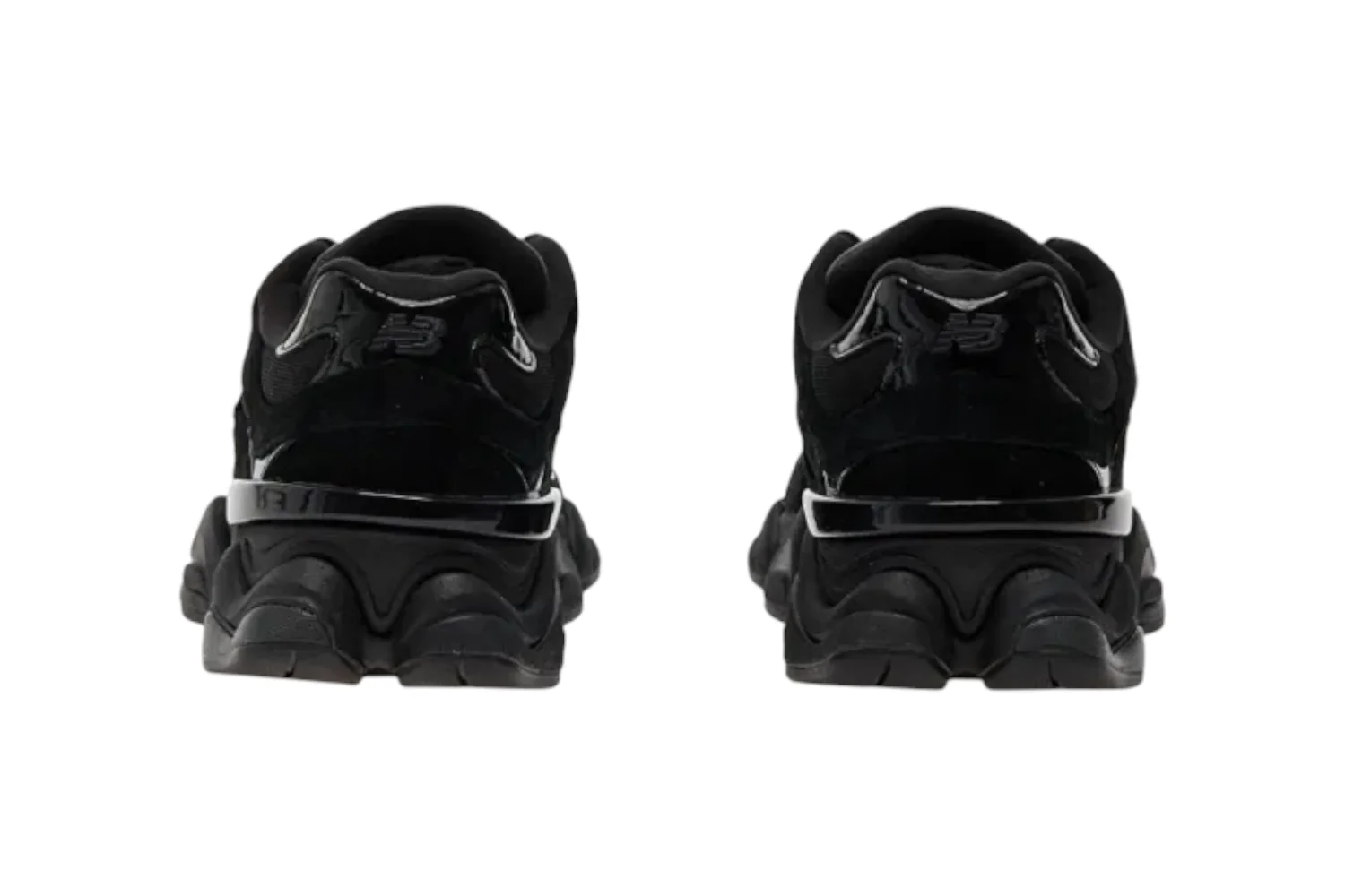 New Balance 9060 Triple Black Patent - Image 5