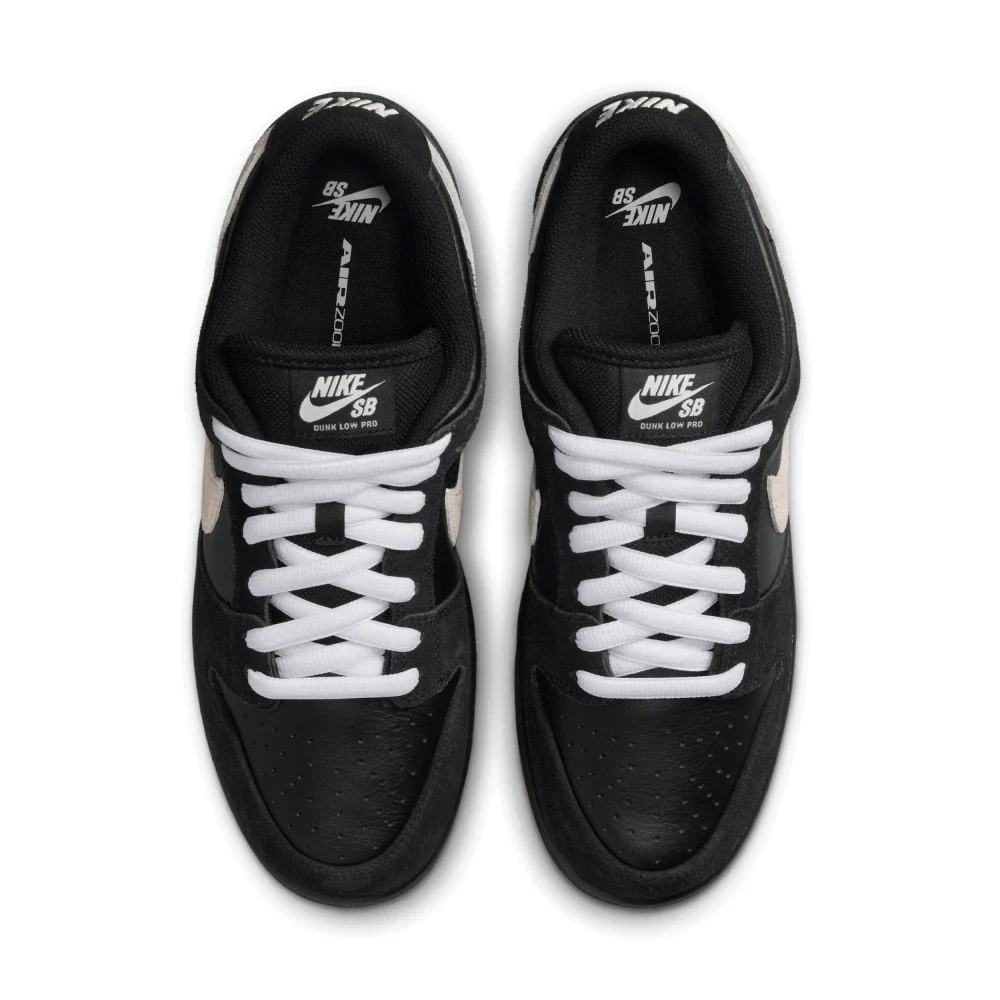 Nike Sb Dunk Low Pro Black White Gum - Image 3
